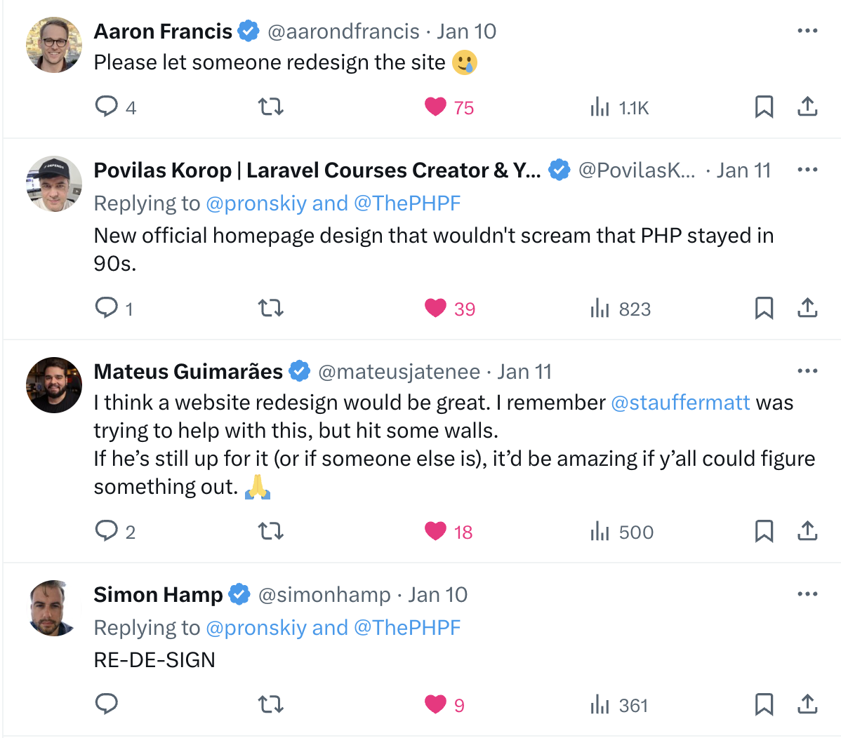 Website Redesign Twitter
